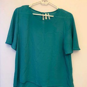 Teal Frenchi Blouse